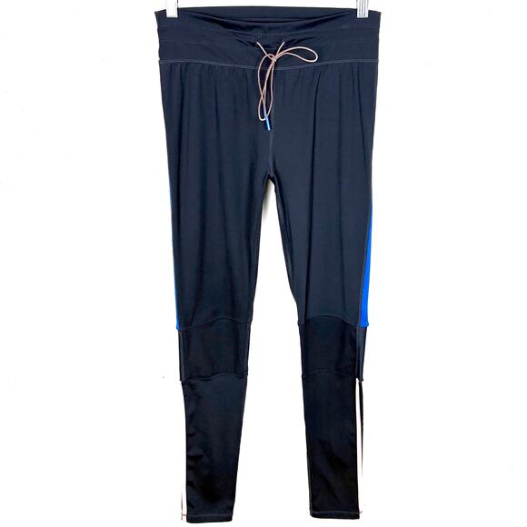 The Upside Womens Leggings Activewear Yoga Running Black Blue Yellow Size 8 - Picture 1 of 7